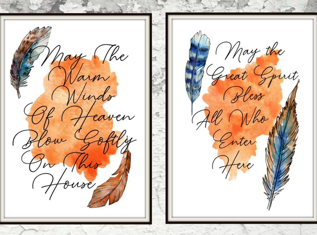 Free printables! Beautiful Native American Blessings.