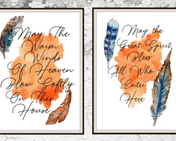 Free printables! Beautiful Native American Blessings.