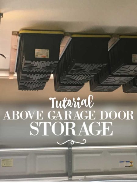 Tutorial: How to Build Above Garage Door Storage | blowingawayoutwest.com - How to build Garage Storage that's a cut above. Step-by-step process. #diystorage #diygaragestorage #howtobuild #garagestoragetutorial