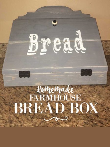 DIY Farmhouse Breadbox | blowingawayoutwest.com - Inspiration for your own DIY Farmhouse Breadbox  #breadbox #farmhousestyle #diybox #farmhousemakeover