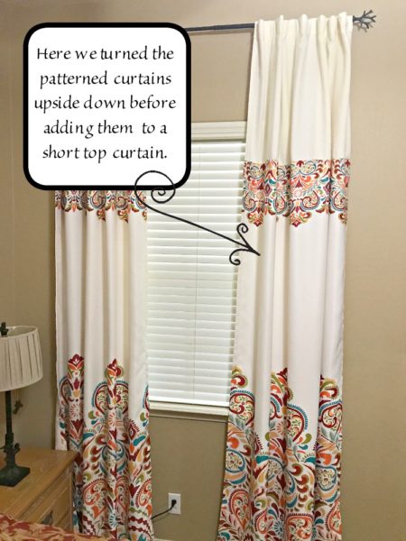 Ultimate DIY Guide to Lengthening your Curtains with One Seam: Tutorial on how to lengthen curtains with a single seam | blowingawayoutwest.com -The easiest way to lengthen curtains, and to add different fabrics to curtains. #diycurtains #lengthencurtains #curtaintutorial #extralongcurtains #curtainsfortallceilings