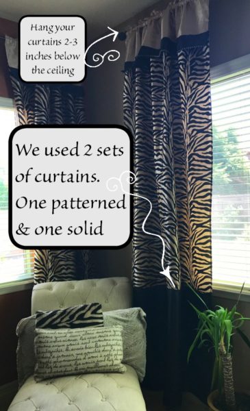 Ultimate DIY Guide to Lengthening your Curtains with One Seam: Tutorial on how to lengthen curtains with a single seam | blowingawayoutwest.com -The easiest way to lengthen curtains, and to add different fabrics to curtains. #diycurtains #lengthencurtains #curtaintutorial #extralongcurtains #curtainsfortallceilings