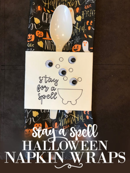 Cast a Spell On your Halloween Party: Easy Last Minute Projects for Your Halloween Party | blowingawayoutwest.com - Cricut and Table Decor Projects Perfect for Halloween. #cricuthalloween #diyhalloweendecor #halloweendecor #budgethalloweendecor #halloweenparty