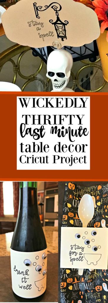 Easy and fast! Cricut Halloween Table Project