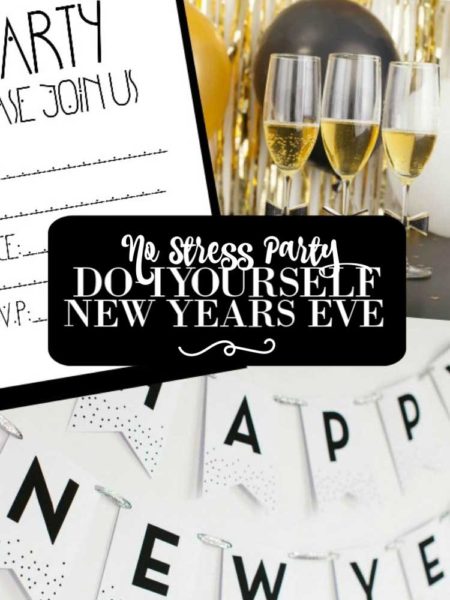 No Stress New Year's Eve Party Projects: Easy projects and a plan to order a New Year's Eve party in a box | blowingawayoutwest.com - Easy Cricut and craft projects for your New Year's Eve Party, complete with shopping lists. #newyearseveparty #cricutproject #partyprojects #newyearseve #freeinvitations