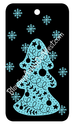 Free Printable Gift Tags | blowingawayoutwest.com - Blue Christmas Tree Printable Gift Tags #christmasprintable #freechristmasprintable #gifttags #bluechristmastree #12daysofChristmas