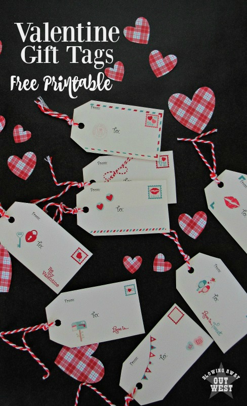 Valentine's Day Gift Tags: Send Your Love Free Printables | blowingawayoutwest.com -* 8 Unique Valentine's Day Gift Tags Free to Print #Valentinesdaygifttags #valentinesdayprintable #valentinesday #printablegifttags #gifttags