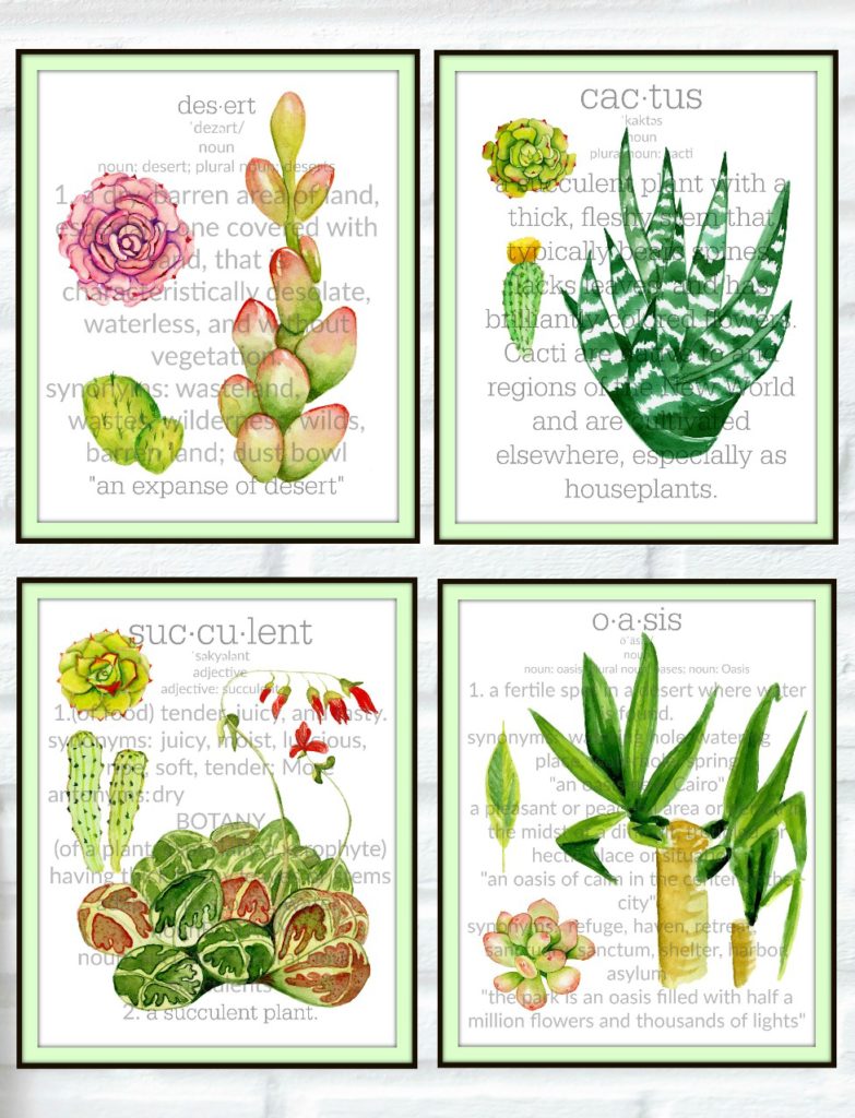 Sensational Cactus & Desert Botanical Free Printables | blowingawayoutwest.com - 4 Sensational Cactus & Desert Botanicals Free to Print #botanicalprints #botanicals #cactus #succulents #freeprintables #desert #palmsprings #floralprintables #freeartprints #blowingawayoutwest