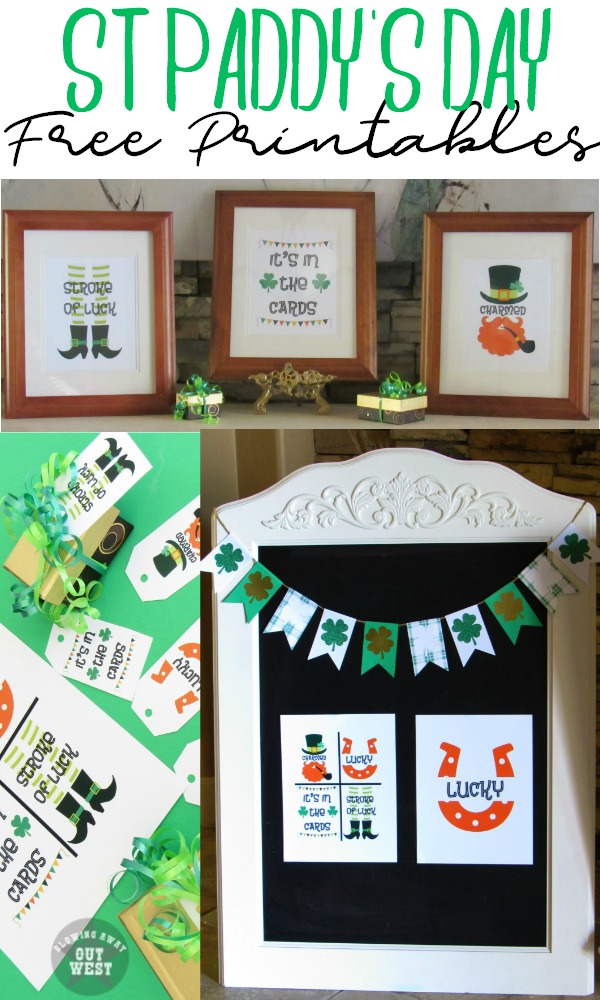Free St Patrick's Day Printables and Gift Tags: Charming St Patrick's Day Printables | blowingawayoutwest.com - Lucky and Charmed Gift Tags and Printables. #stpatricksdayprintable #freesprintable #freestpatricksdayprintable #freeluckygifttags #gifttagstoprint