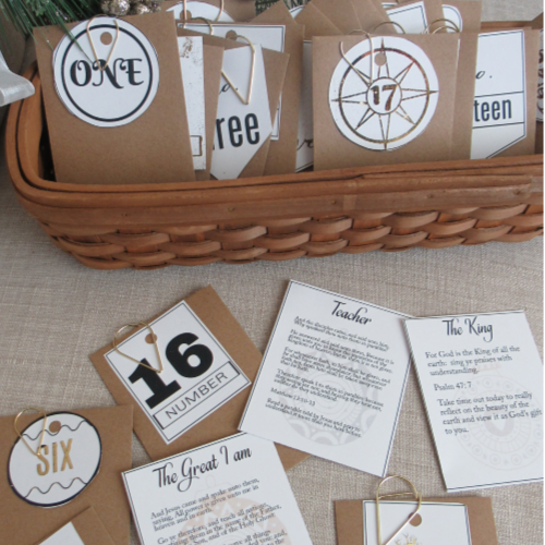 Come Unto Christ Christmas Advent Calendar | blowingawayoutwest.com - DIY Christmas Advent Calendar will Bring You Closer to Christ  Free to Print #adventcalendar #christmasadvent #adventcalendarprintable #freechristmasprintable #christmascountdown #comeuntochrist #12daysofChristmas #deckthehome #deckthehomebloghop