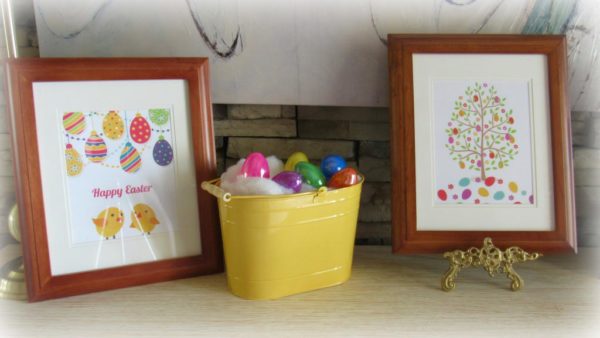 Hoppy Easter Printable Set: Free Easter Printable Art Set | blowingawayoutwest.com -Happy Easter Complete Set #freeprintable #freeeasterart #freeeasterprintable #hoppyeaster #easterbunnyset #diyeaster