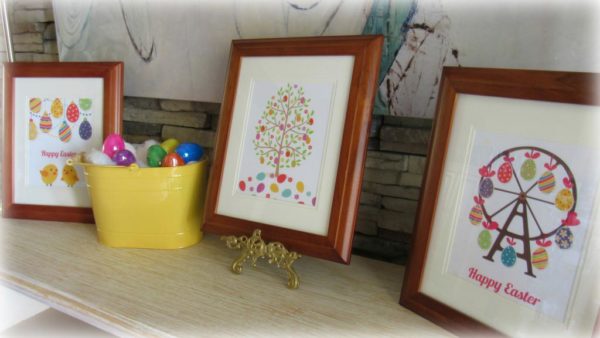 Hoppy Easter Printable Set: Free Easter Printable Art Set | blowingawayoutwest.com -Happy Easter Complete Set #freeprintable #freeeasterart #freeeasterprintable #hoppyeaster #easterbunnyset #diyeaster