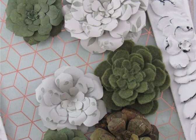 How to Make Paper Flower Succulents Using Your Cricut | blowingawayoutwest.com -Complete Beginner (Easy) Tutorial on How to Make Paper Flower Succulents with your Cricut Explore Air. #cricutprojectsbeginner #cricutprojectsfreebeginner #cricutprojectsbeginnerexploreair #cricutprojectsbeginnerpaperflowers#cricutprojectsunique #cricutprojectideas #increasedconfidence #increasedcreativity #papersucculents#diysucculents